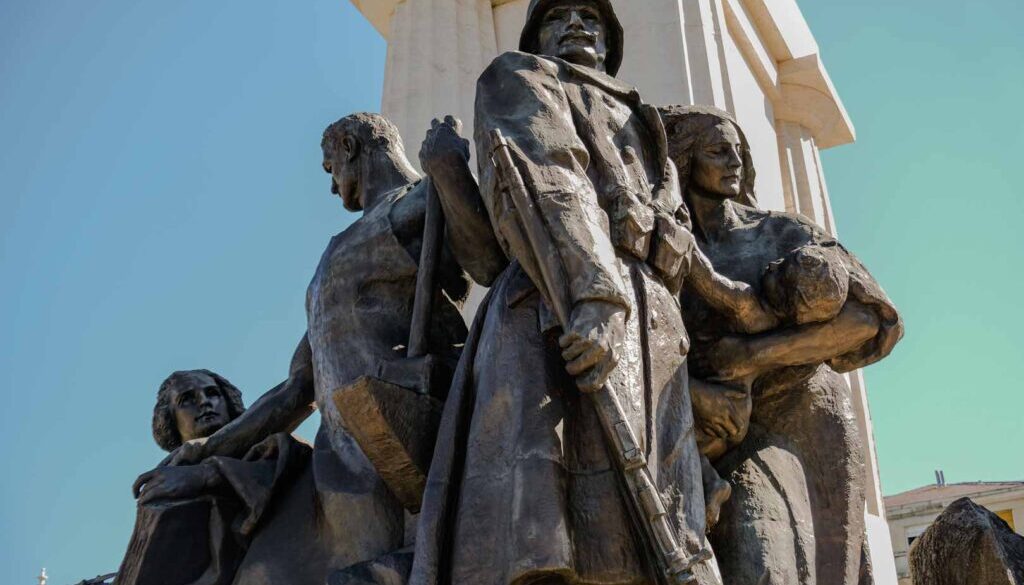 A nationalistic statue in Budapest